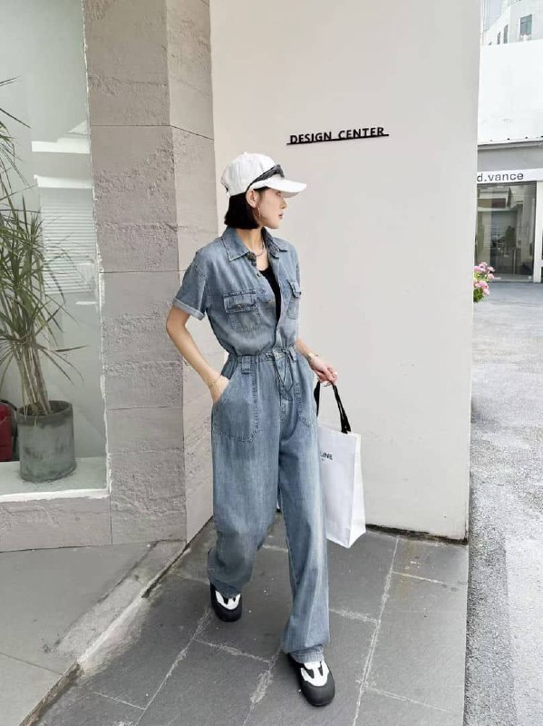 Джинсовый комбинезон в стиле Zara