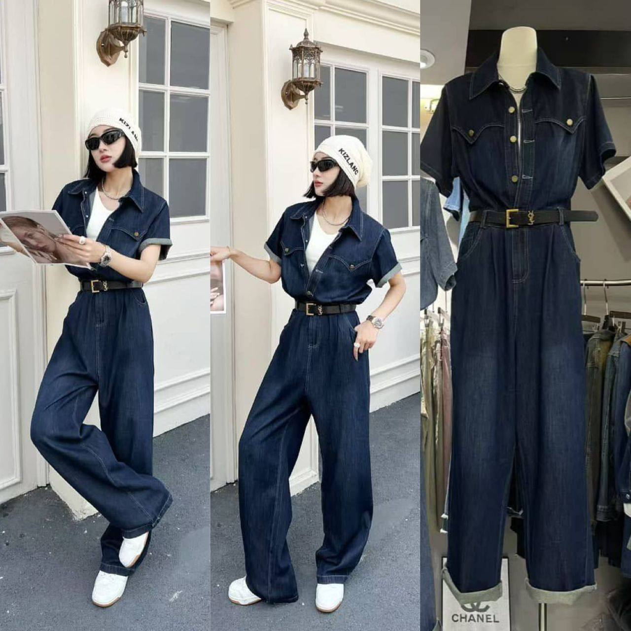 Джинсовый комбинезон в стиле YSL