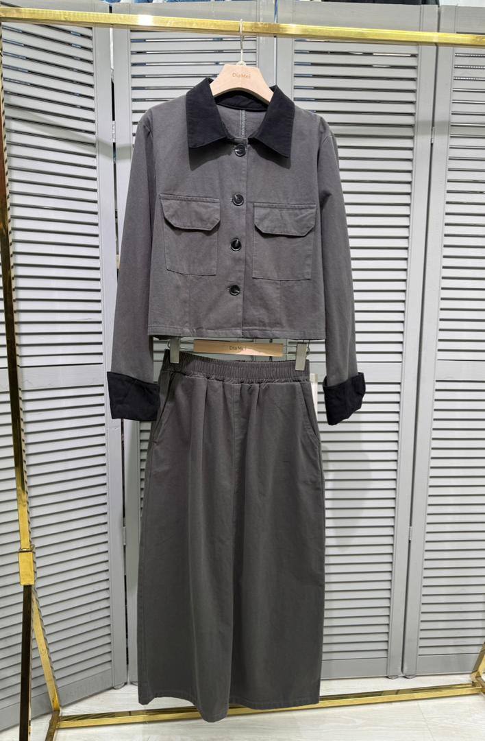 Костюм двойка (куртка + юбка)