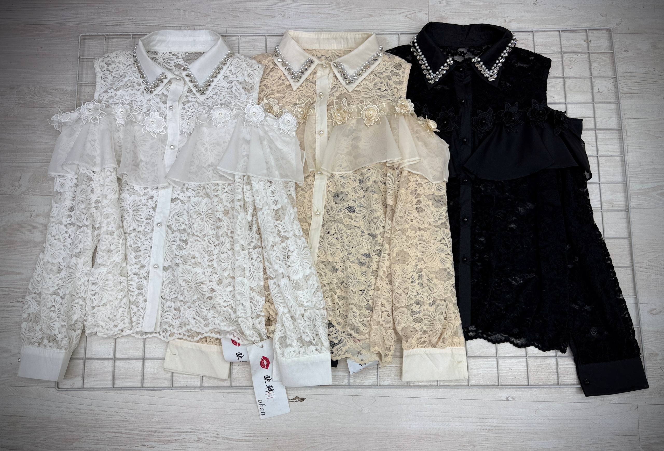 Рубашка кружевная — холодные плечи