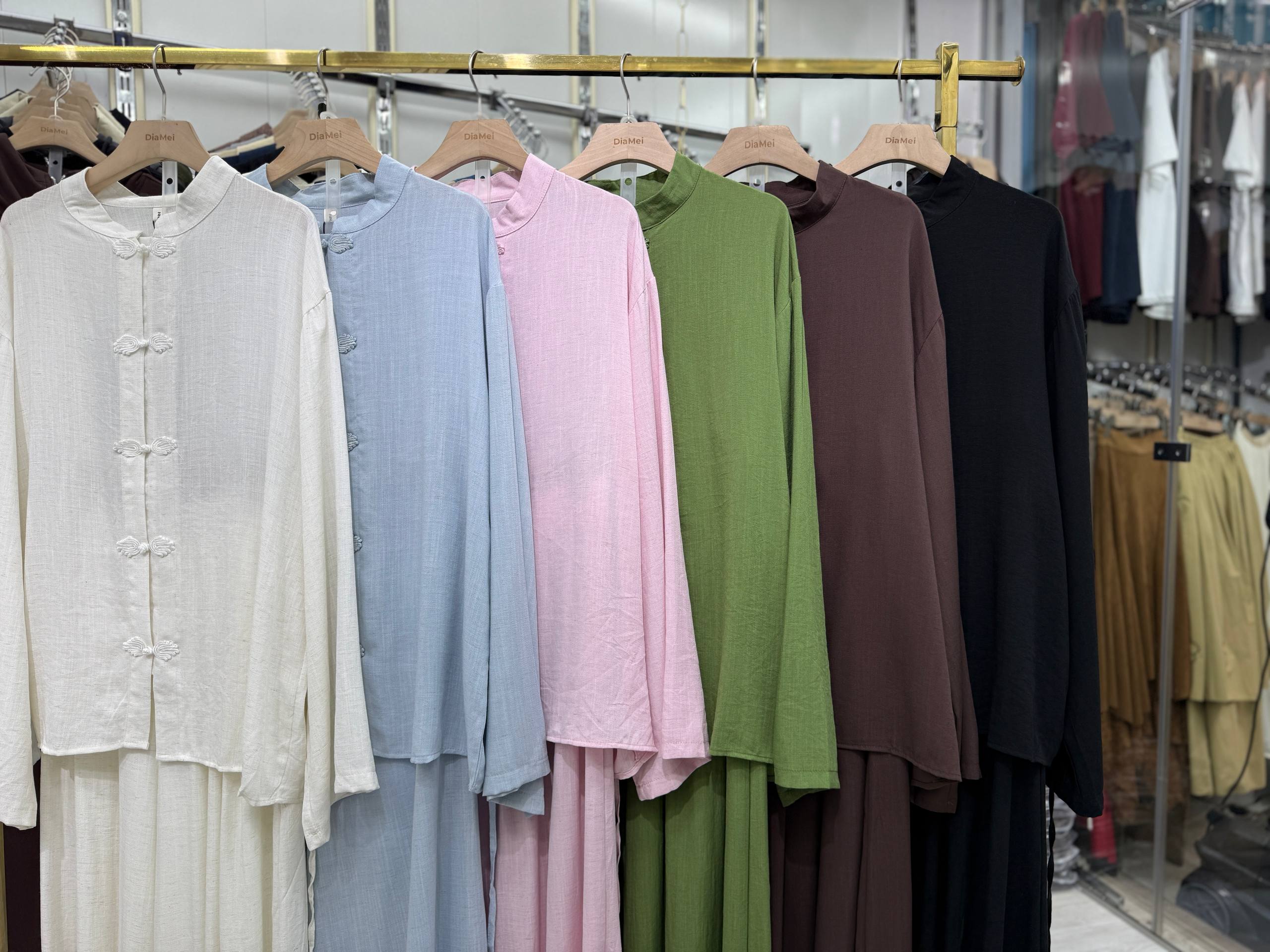 Костюм в стиле China-Style — рубашка + брюки-султанки