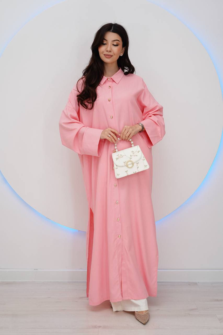 Новинка!
Свободный рубашечный костюм в стиле oversize —...