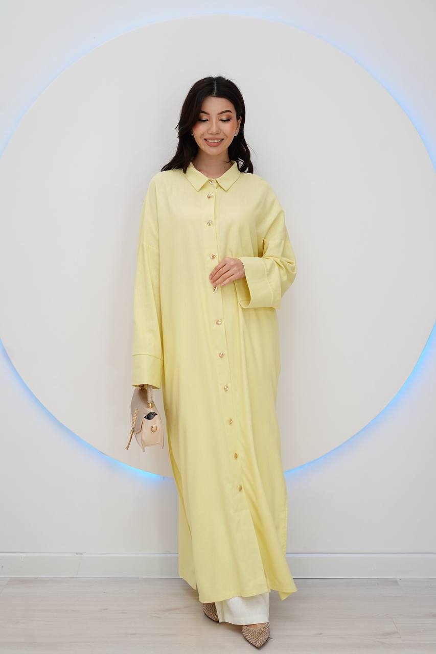 Новинка!
Свободный рубашечный костюм в стиле oversize —...