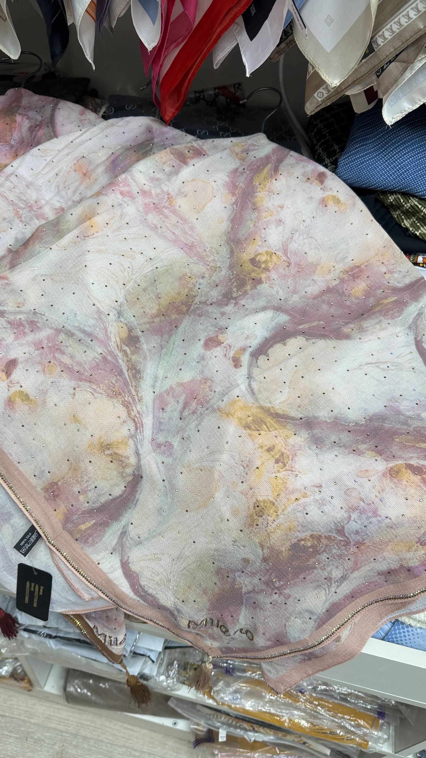 Платки со стразами