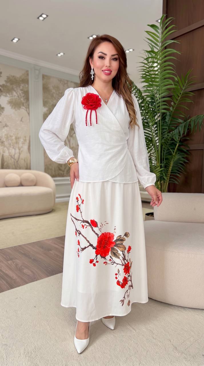 ️Новинка:двойка🌺
⚪️Ткань:лён,итальянский лён
⚪️Размеры:...