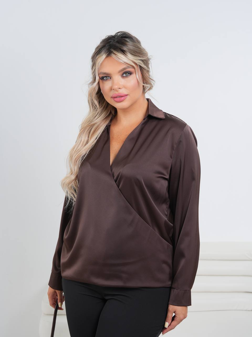 Блуза из шел...