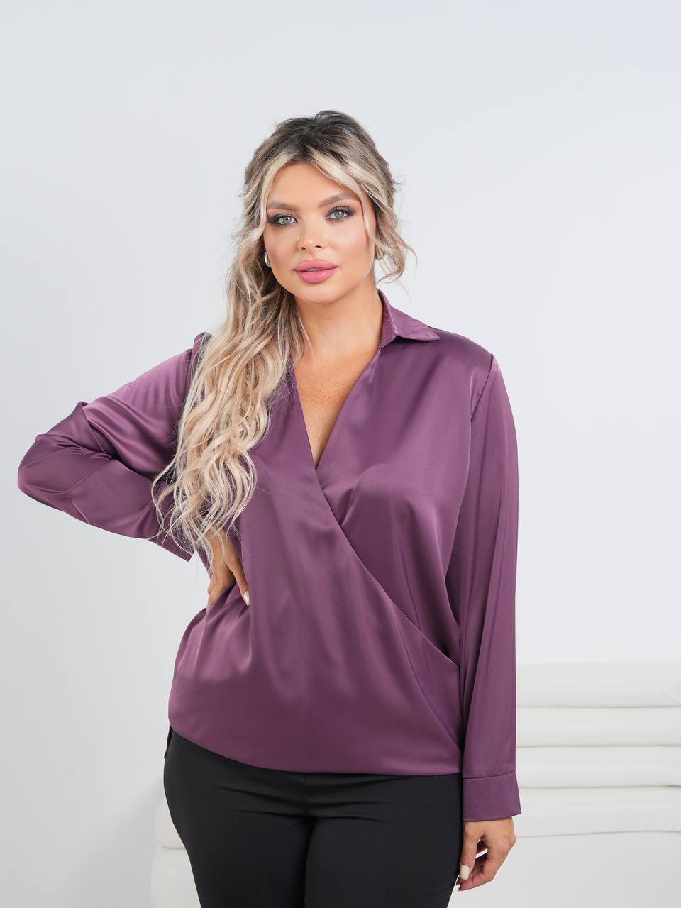 Блуза из шел...