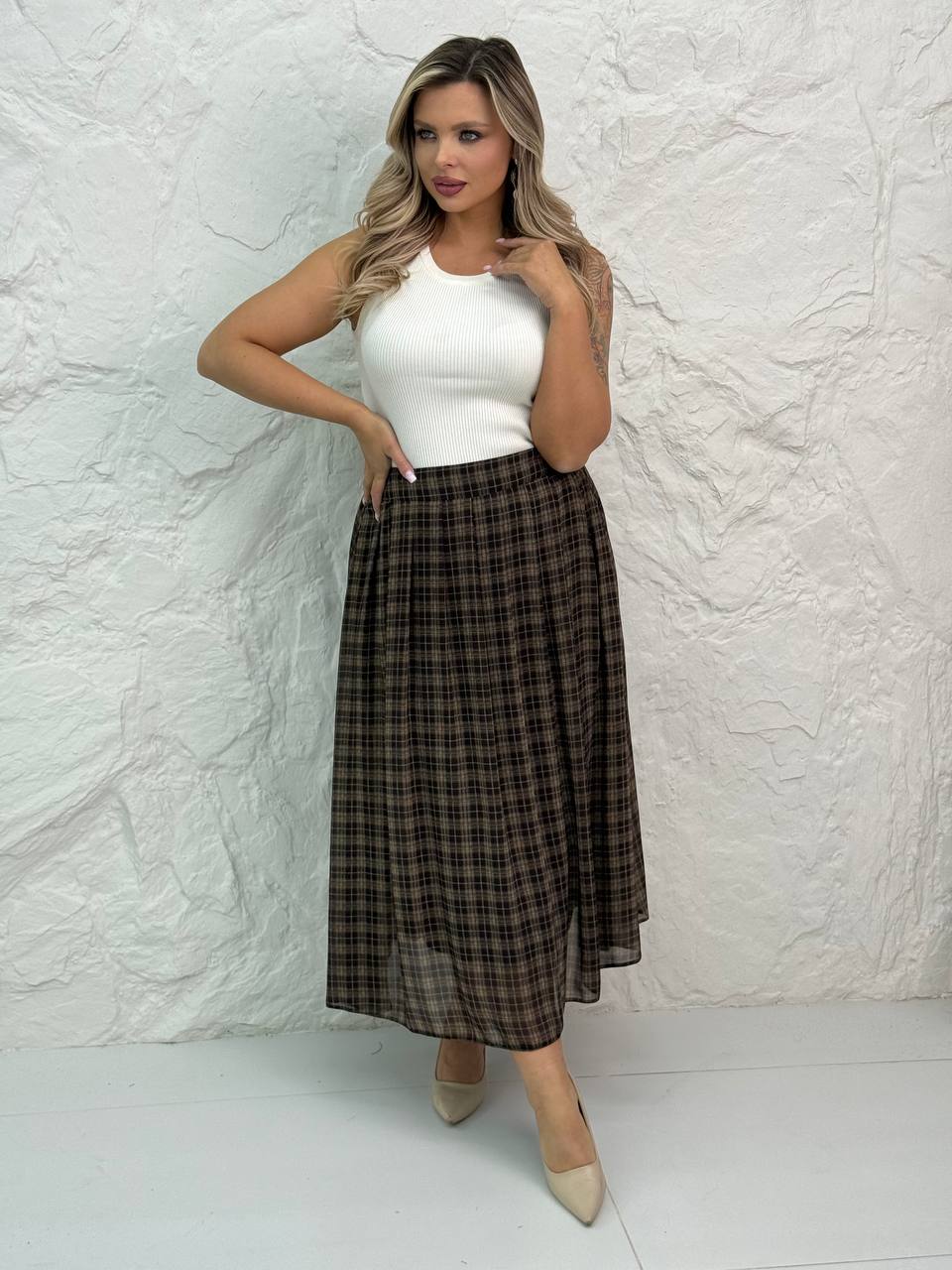 Юбка из шифо...