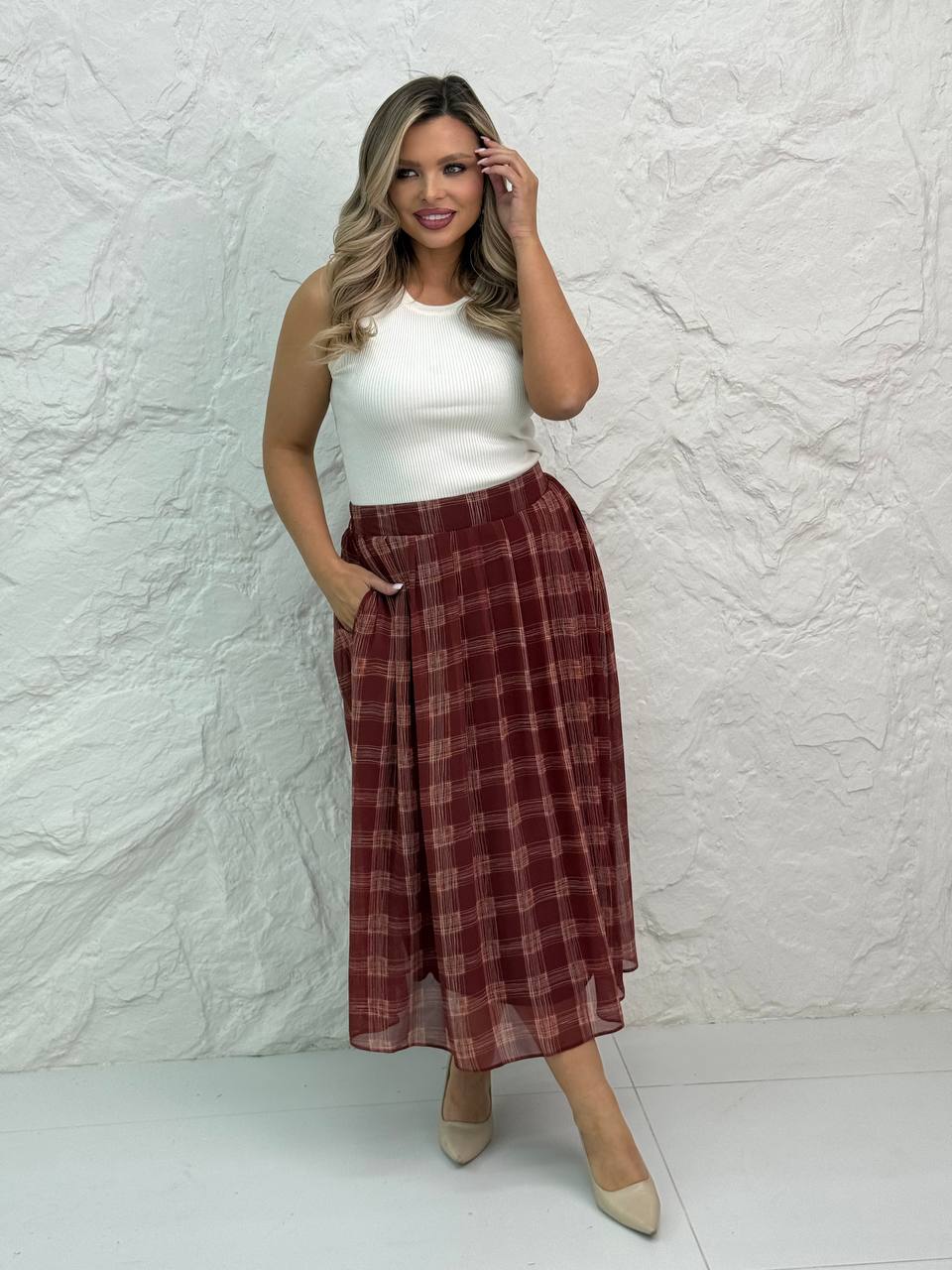 Юбка из шифо...