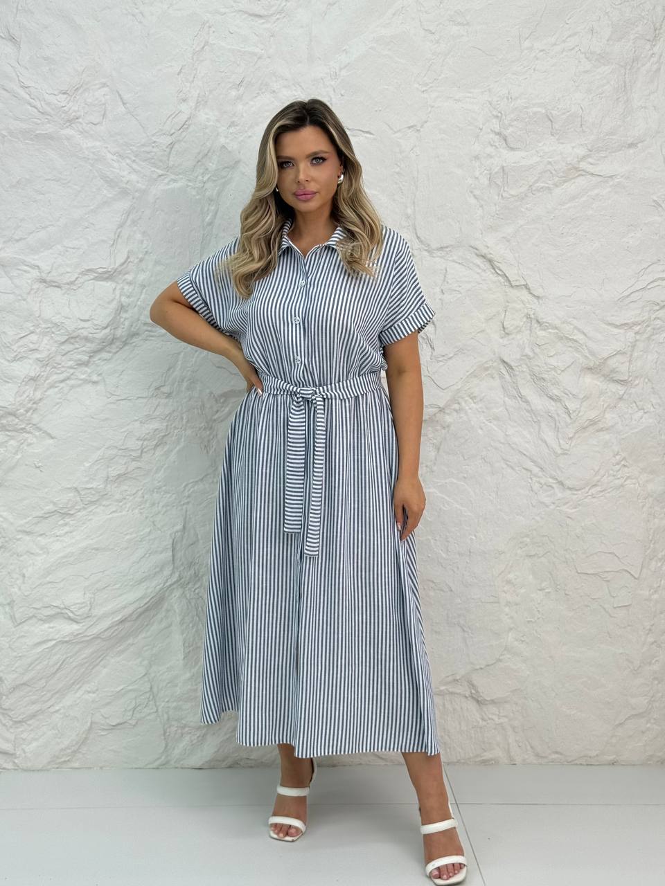 Платье из льна