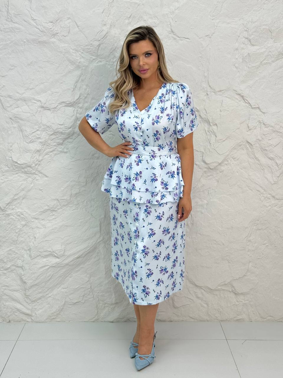 Платье с бас...