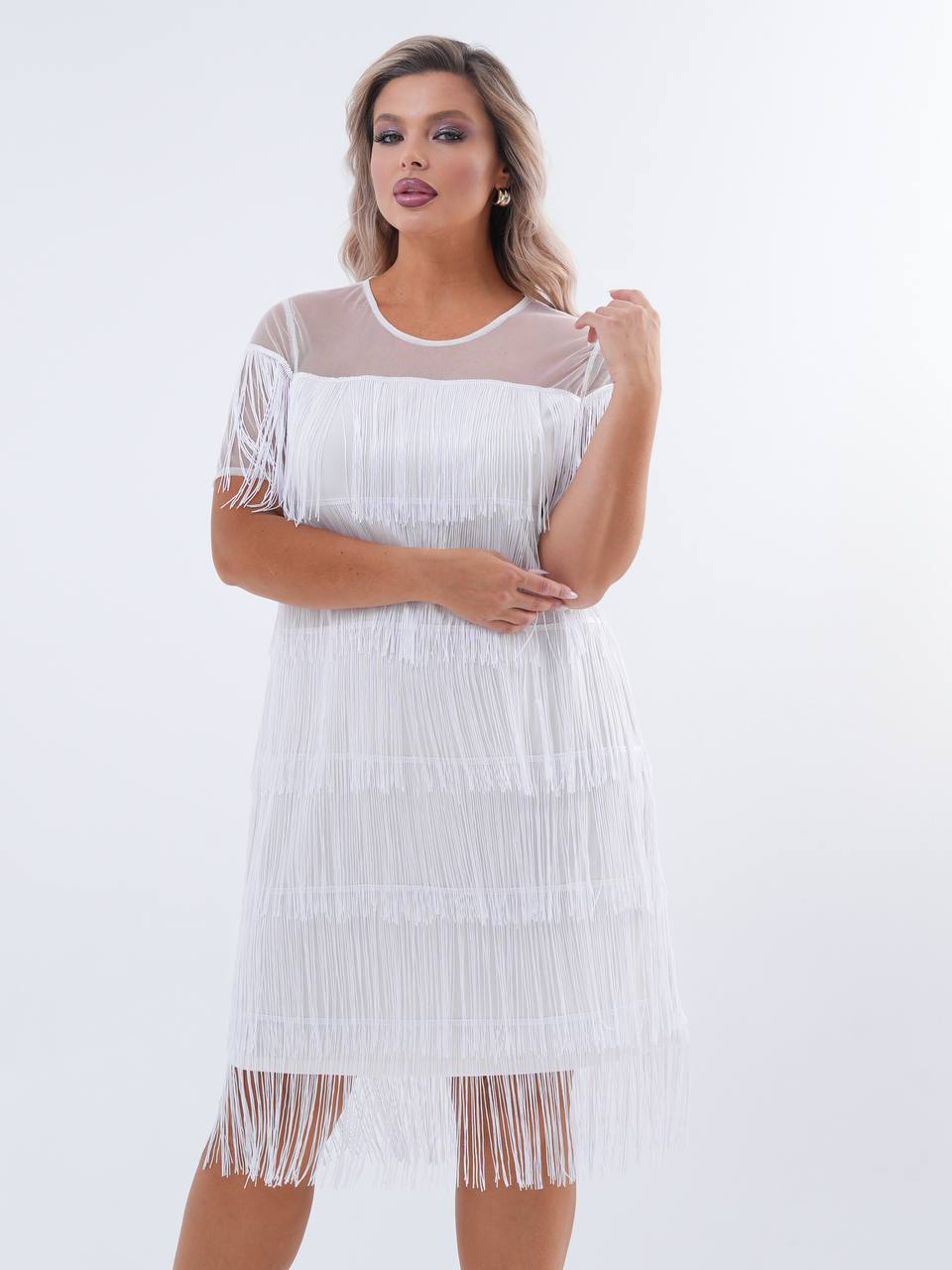 Платье с бах...