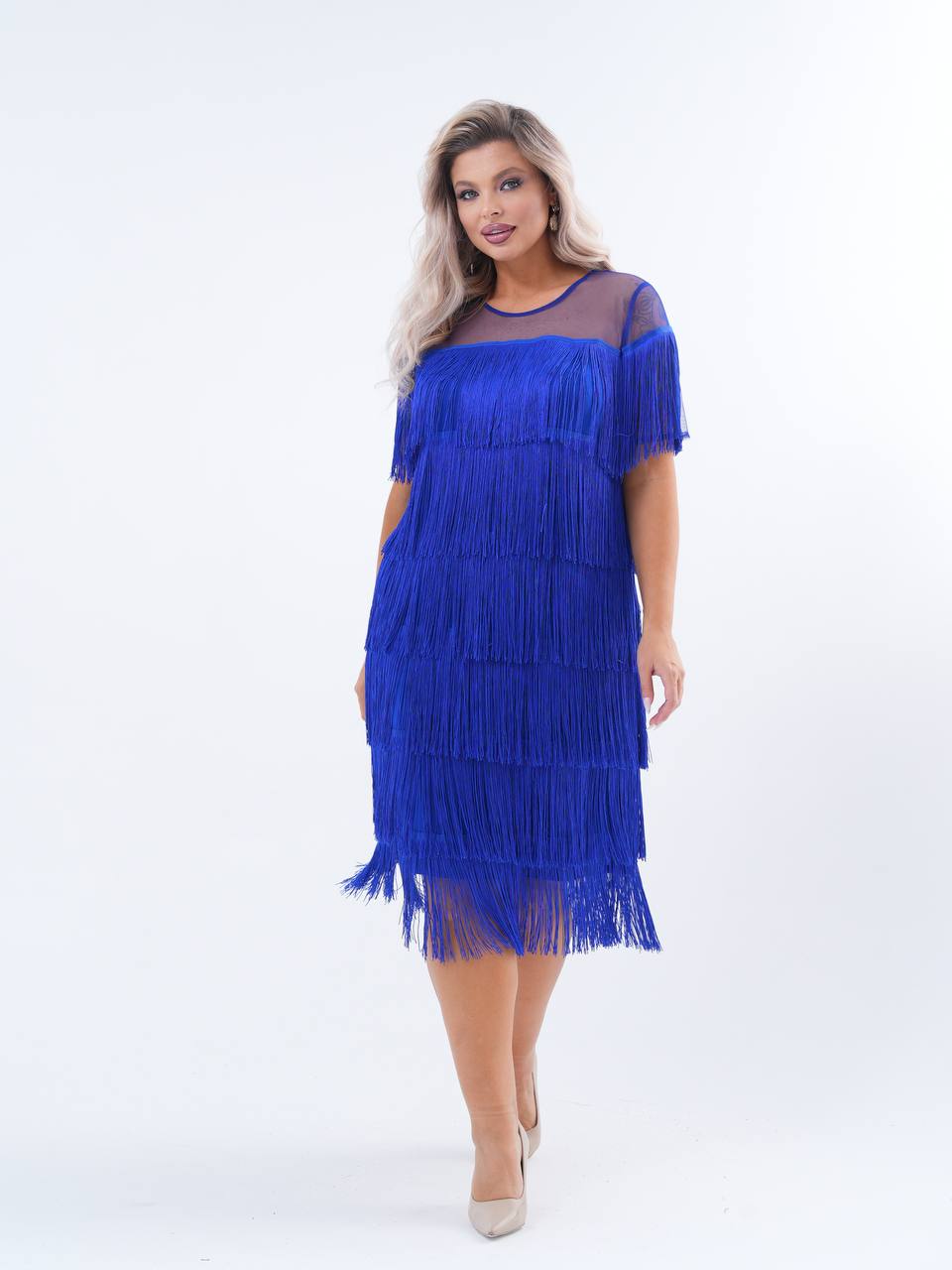 Платье с бах...