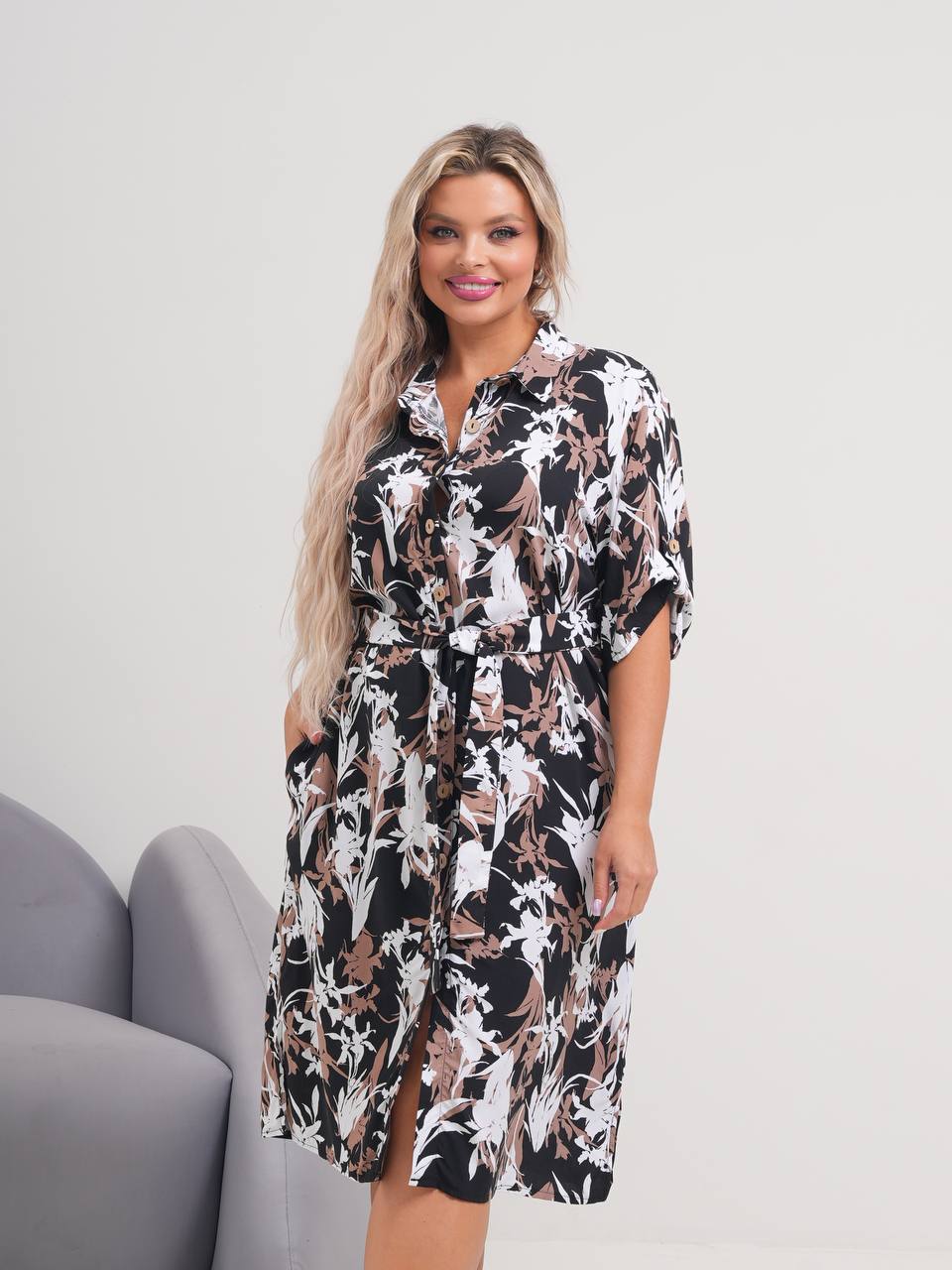 Платье-рубаш...