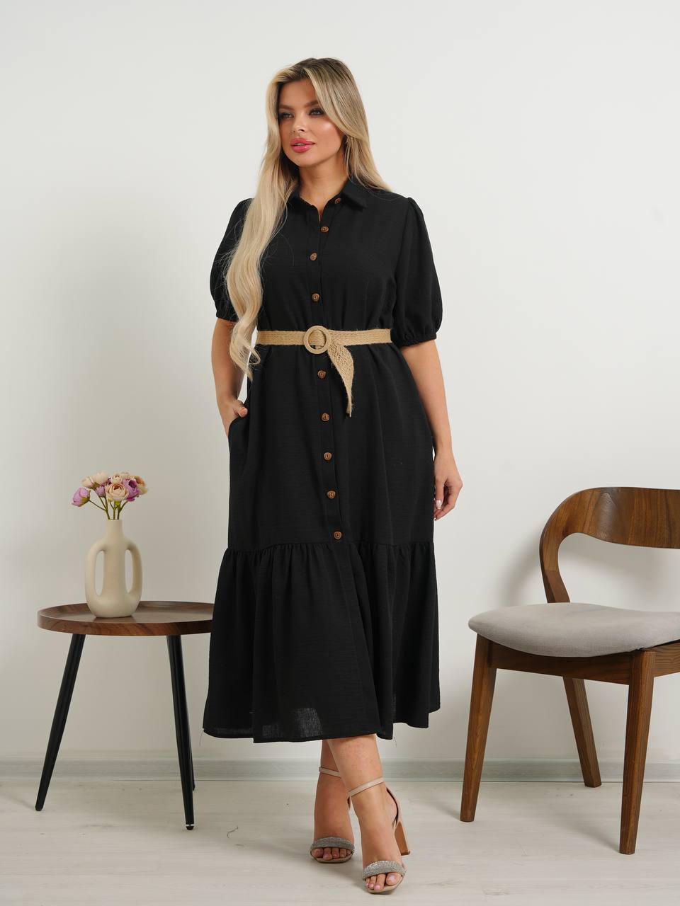 Платье из на...