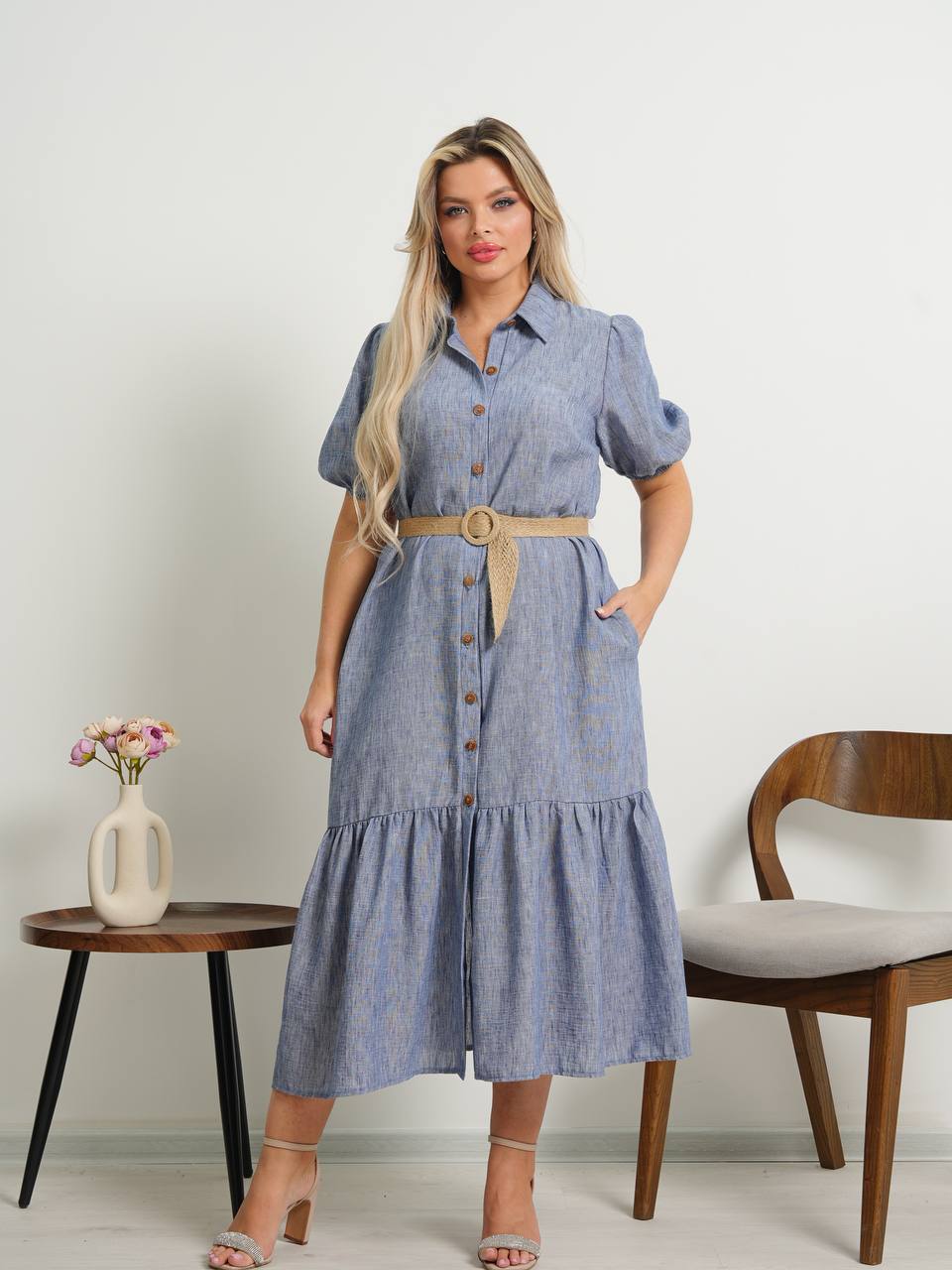 Платье из на...