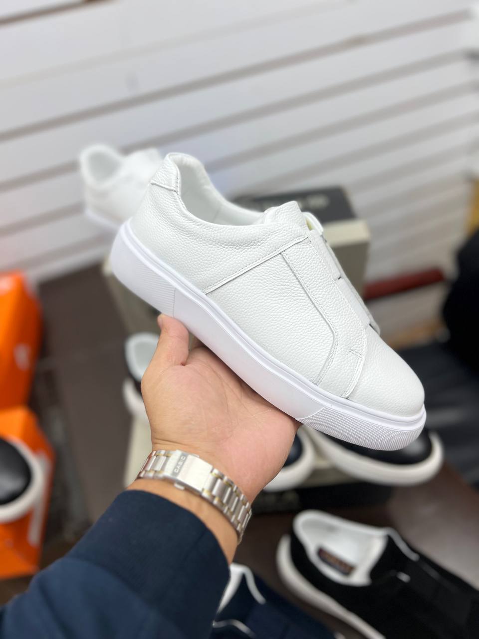 Кеды кожаные