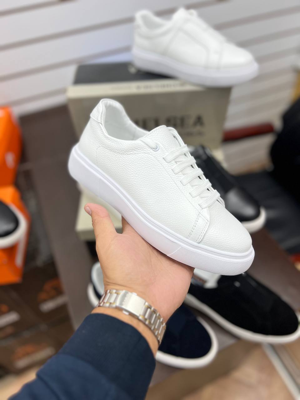 Кеды кожаные