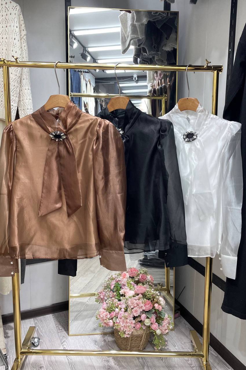 Органза блуза 🌸
Размер: стандарт 
Цена:850сом