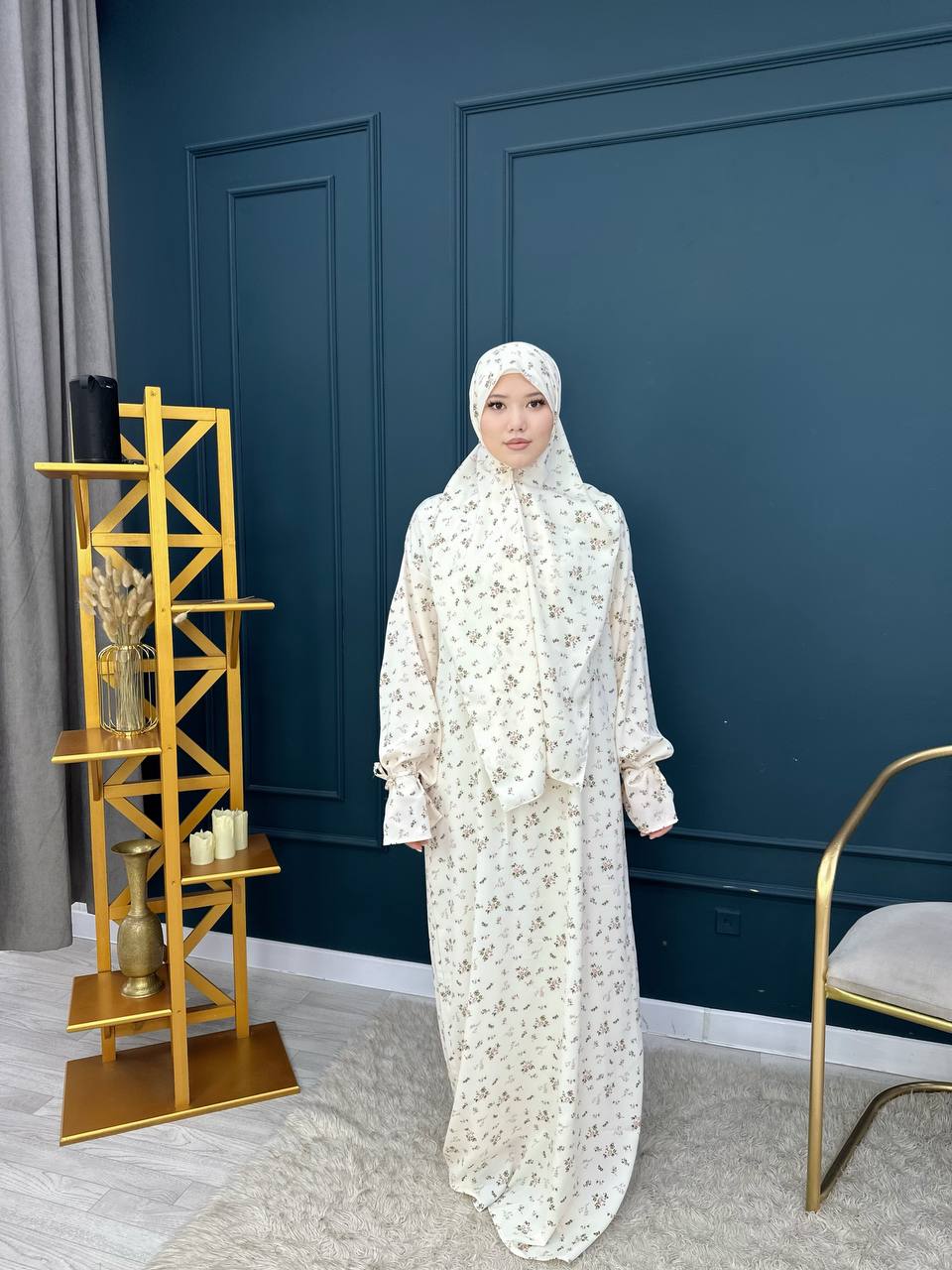 Платье с шарфом 💐