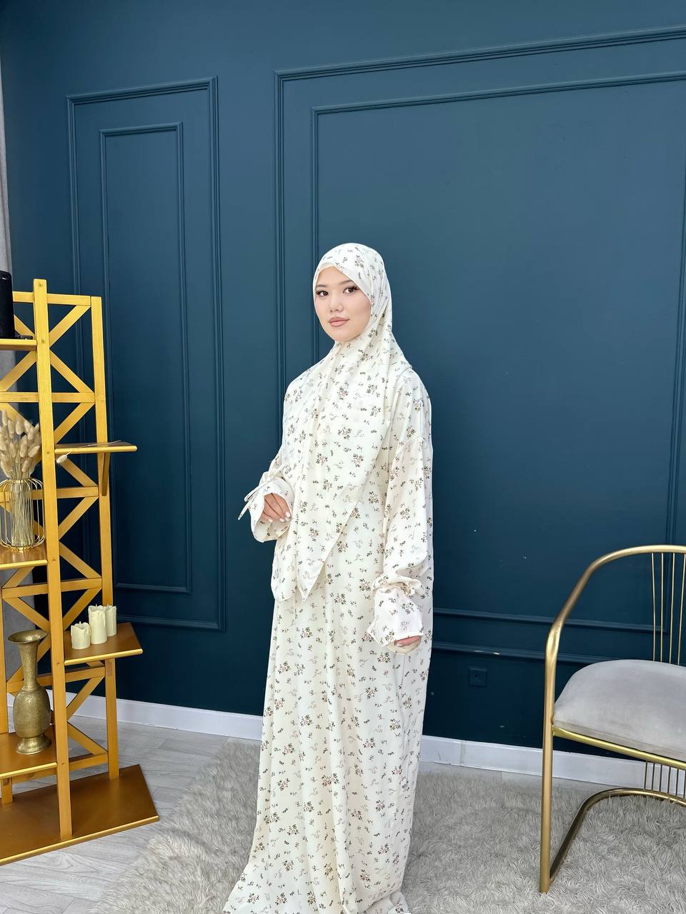 Платье с шарфом 💐