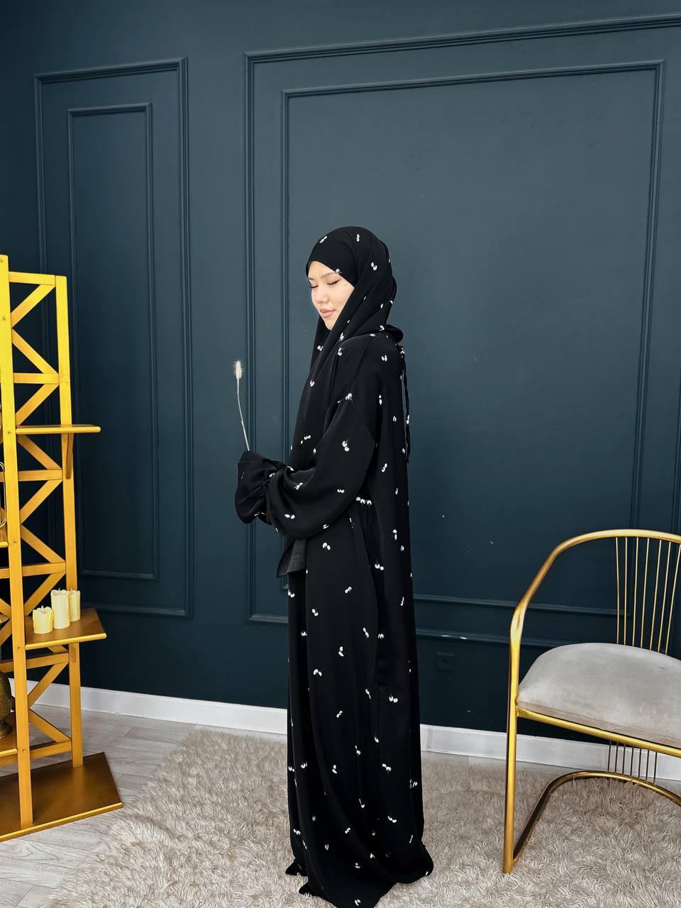 Платье с шарфом 💐