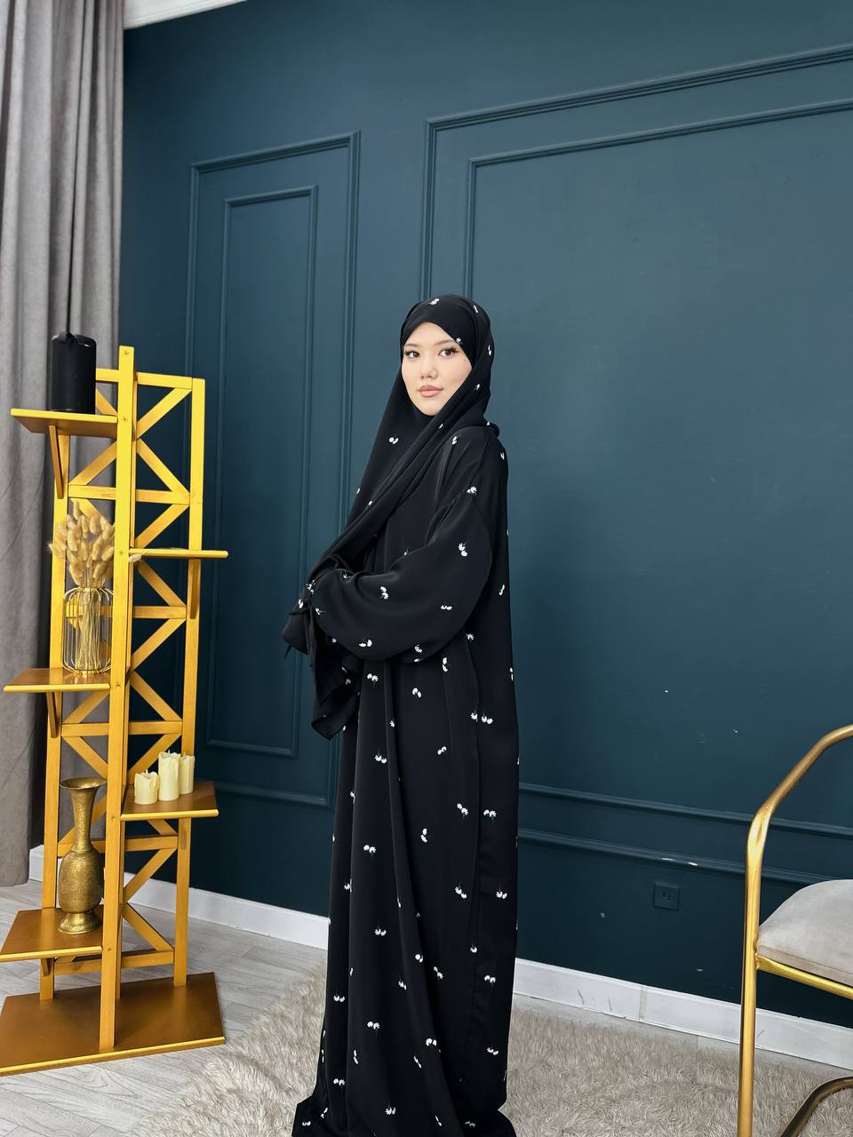 Платье с шарфом 💐