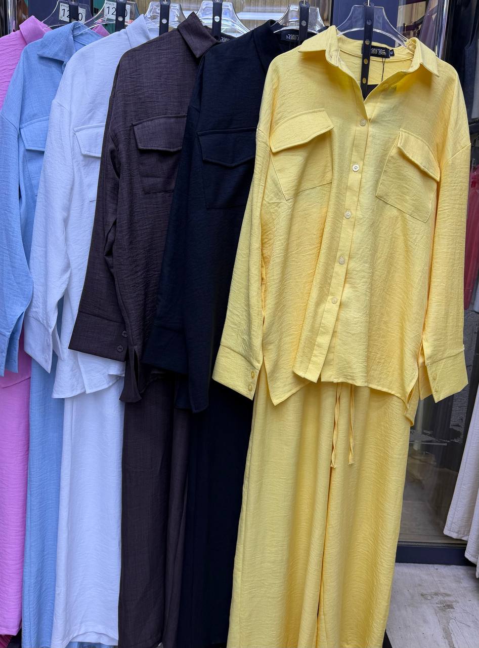 Стильный костюм-двойка из ткани Сингапур ✨