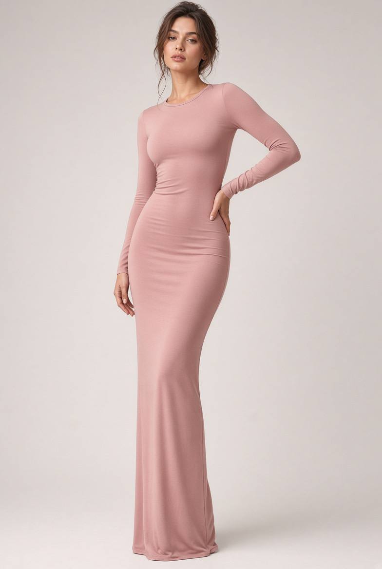 Платье в пол облегающее 👗
Элегантное длинное платье с д...