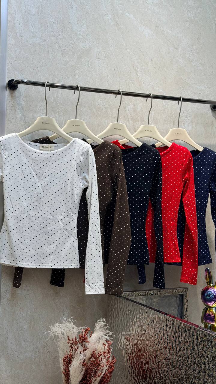 NEW COLLECTION 🍂
Лонг в мелкий магазин горошек 
Мягкий ...