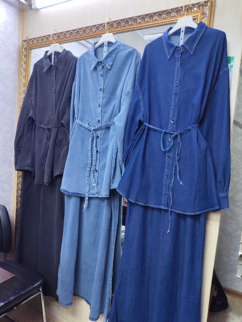 Двойка 🪡
 • Материал: стрейч  джинса тонкая  🧵
 • Разме...