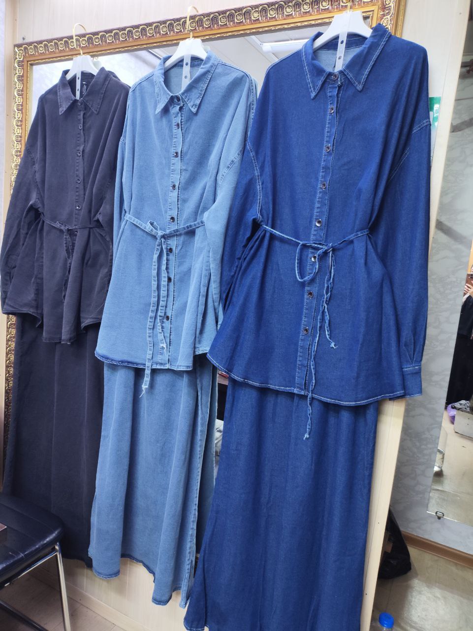 Двойка 🪡
 • Материал: стрейч  джинса тонкая  🧵
 • Разме...