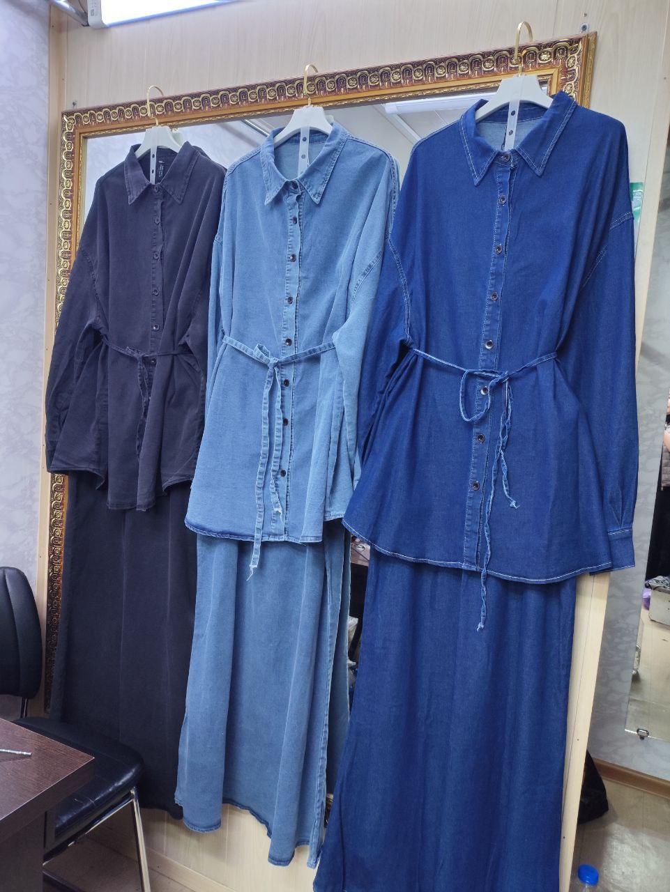 Двойка 🪡
 • Материал: стрейч  джинса тонкая  🧵
 • Разме...