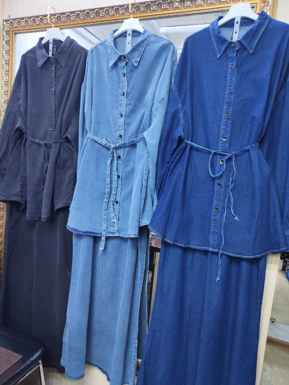 Двойка 🪡
 • Материал: стрейч  джинса тонкая  🧵
 • Разме...