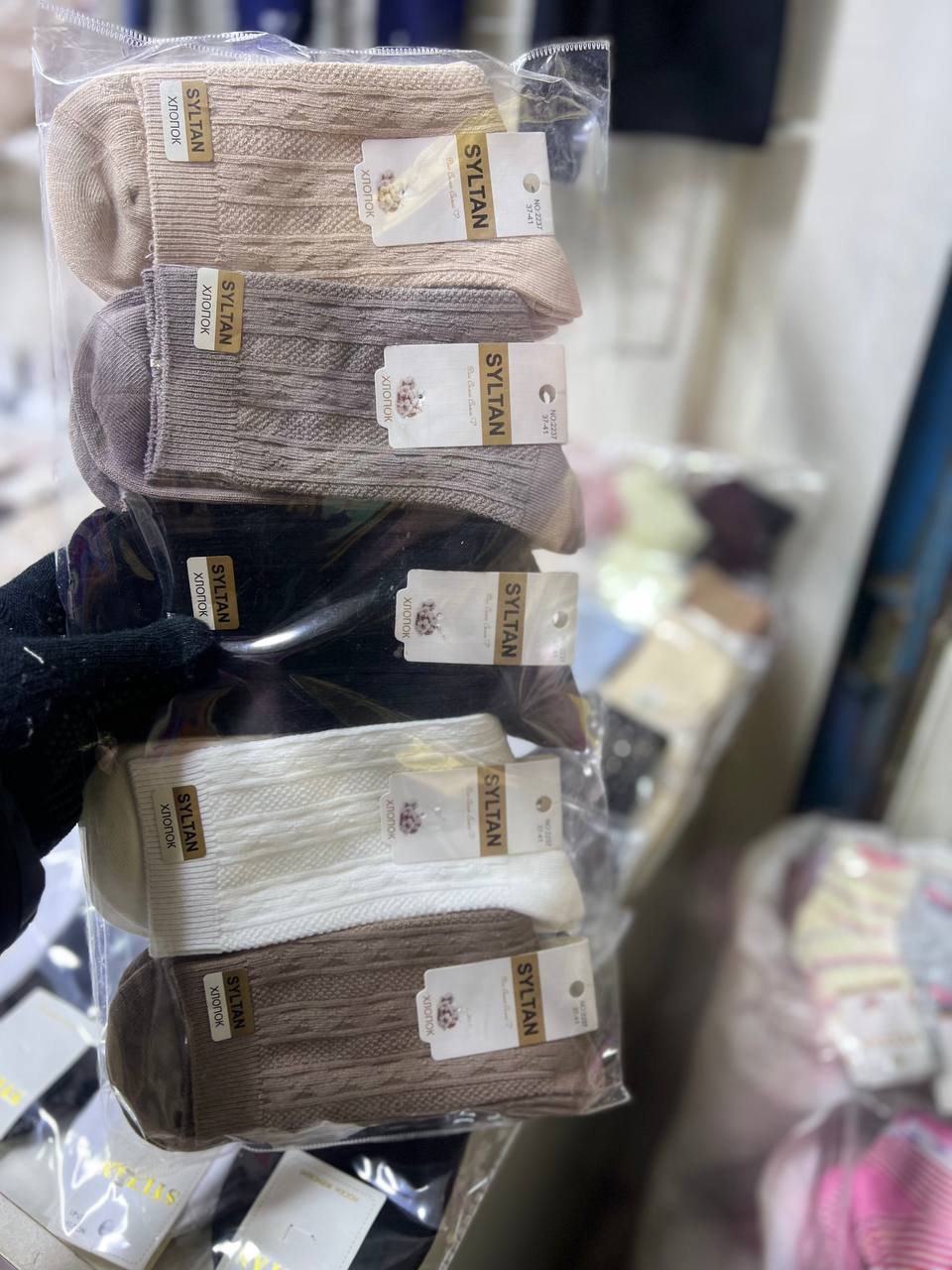 Женские хлопок носки