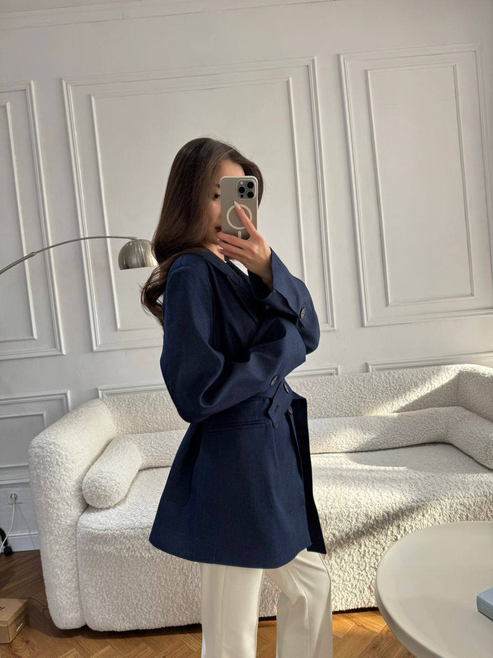 New✨BE_TRENDY✨
Деним жакет с поясом- стильный акцент в ...