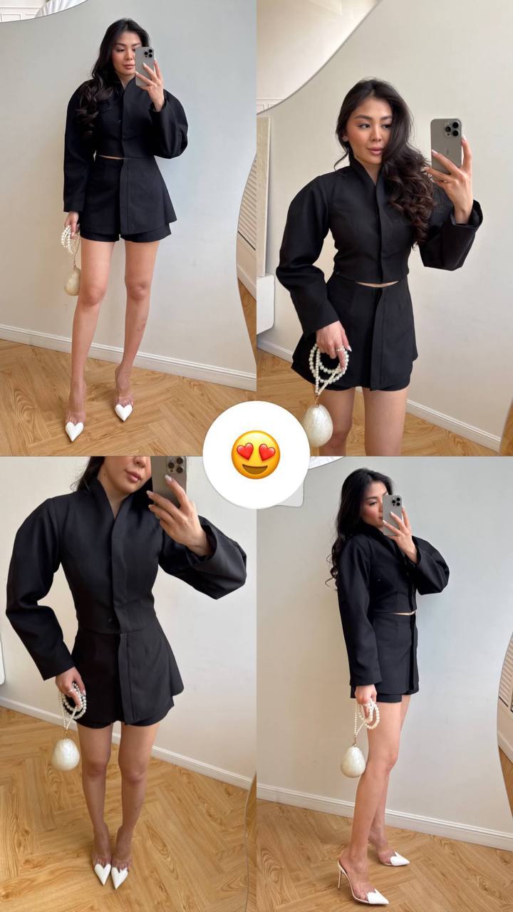 Вновь в наличии 😍 Стильный комплект: пиджак + баска + ш...